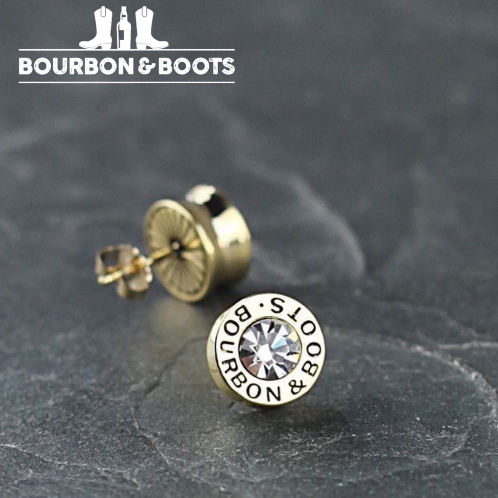 Bourbon & Boots Bullet Stud Earrings